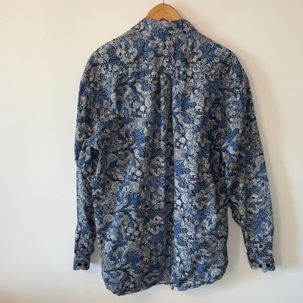 Stetson Navy & Light Blue Paisley Shirt Jacket - Picture 9 of 10